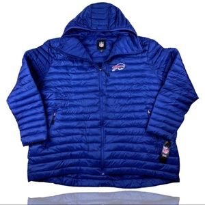 Buffalo Bills Full Zip Hooded Puffer Jacket 5XL